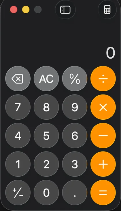 macOS Calculator used as a safe CursorHop App Finder example.