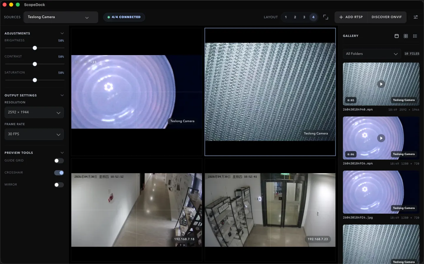 ScopeDock release multi-source layout displayed in the product hero.